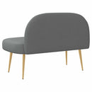vidaXL Kárpitozott pad háttámlával Sötétszürke 110 x 60 x 76 cm