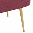 vidaXL Kárpitozott pad háttámlával bordó 110 x 60 x 76 cm Poliészter