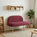 vidaXL Kárpitozott pad háttámlával bordó 110 x 60 x 76 cm Poliészter