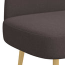 vidaXL Kárpitozott pad háttámlával sötétbarna 110 x 60 x 76 cm