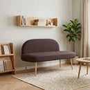 vidaXL Kárpitozott pad háttámlával sötétbarna 110 x 60 x 76 cm