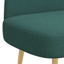 vidaXL Kárpitozott pad háttámlával Sötétzöld 110 x 60 x 76 cm