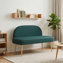 vidaXL Kárpitozott pad háttámlával Sötétzöld 110 x 60 x 76 cm