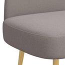 vidaXL Kárpitozott pad háttámlával Tópszínű 110 x 60 x 76 cm
