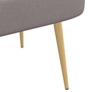 vidaXL Kárpitozott pad háttámlával Tópszínű 110 x 60 x 76 cm