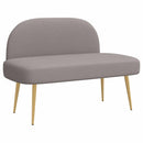 vidaXL Kárpitozott pad háttámlával Tópszínű 110 x 60 x 76 cm