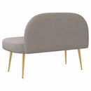 vidaXL Kárpitozott pad háttámlával Tópszínű 110 x 60 x 76 cm
