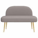 vidaXL Kárpitozott pad háttámlával Tópszínű 110 x 60 x 76 cm