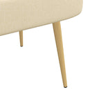 vidaXL Kárpitozott pad háttámlával Krémszínű 110 x 60 x 76 cm