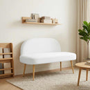 vidaXL Kárpitozott pad háttámlával Fehér 110 x 60 x 76 cm Poliészter