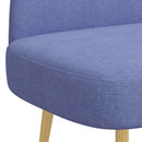 vidaXL Kárpitozott pad háttámlával Farmerkék 110 x 60 x 76 cm