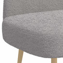 vidaXL Kárpitozott pad háttámlával Világosszürke 110 x 60 x 76 cm