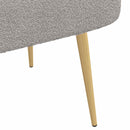 vidaXL Kárpitozott pad háttámlával Világosszürke 110 x 60 x 76 cm