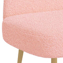 vidaXL Kárpitozott pad háttámlával Rózsaszín 110 x 60 x 76 cm Bouclé
