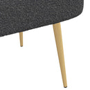 vidaXL Kárpitozott pad háttámlával Sötétszürke 110 x 60 x 76 cm Bouclé