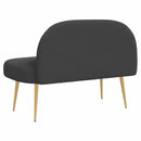 vidaXL Kárpitozott pad háttámlával Sötétszürke 110 x 60 x 76 cm Bouclé