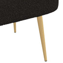 vidaXL Kárpitozott pad háttámlával Fekete 110 x 60 x 76 cm Bouclé