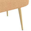 vidaXL Kárpitozott pad háttámlával Bézs 110 x 60 x 76 cm Bouclé