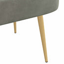 vidaXL Kárpitozott pad háttámlával Világosszürke 110 x 60 x 76 cm