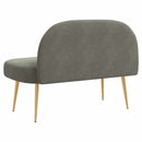 vidaXL Kárpitozott pad háttámlával Világosszürke 110 x 60 x 76 cm