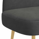 vidaXL Kárpitozott pad háttámlával Sötétszürke 110 x 60 x 76 cm