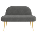 vidaXL Kárpitozott pad háttámlával Sötétszürke 110 x 60 x 76 cm