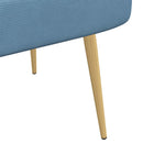 vidaXL Kárpitozott pad háttámlával Kék 110 x 60 x 76 cm