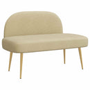 vidaXL Kárpitozott pad háttámlával Világosszürke 110 x 60 x 76 cm