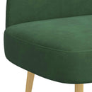 vidaXL Kárpitozott pad háttámlával Zsungel zöld 110 x 60 x 76 cm