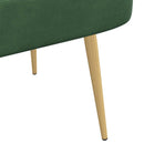 vidaXL Kárpitozott pad háttámlával Zsungel zöld 110 x 60 x 76 cm