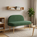 vidaXL Kárpitozott pad háttámlával Zsungel zöld 110 x 60 x 76 cm
