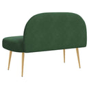vidaXL Kárpitozott pad háttámlával Zsungel zöld 110 x 60 x 76 cm