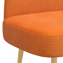 vidaXL Kárpitozott pad háttámlával Narancssárga 110 x 60 x 76 cm