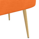 vidaXL Kárpitozott pad háttámlával Narancssárga 110 x 60 x 76 cm