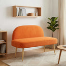 vidaXL Kárpitozott pad háttámlával Narancssárga 110 x 60 x 76 cm
