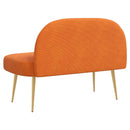 vidaXL Kárpitozott pad háttámlával Narancssárga 110 x 60 x 76 cm