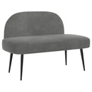 vidaXL Kárpitozott pad háttámlával Sötétszürke 110 x 60 x 76 cm