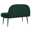 vidaXL Kárpitozott pad háttámlával Sötétzöld 110 x 60 x 76 cm Bársony