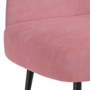 vidaXL Kárpitozott pad háttámlával Rózsaszín 110 x 60 x 76 cm Bársony