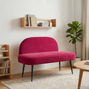 vidaXL Kárpitozott pad háttámlával bordó 110 x 60 x 76 cm Bársony