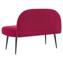 vidaXL Kárpitozott pad háttámlával bordó 110 x 60 x 76 cm Bársony