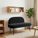 vidaXL Kárpitozott pad háttámlával Fekete 110 x 60 x 76 cm Bársony