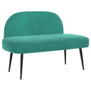 vidaXL Kárpitozott pad háttámlával Türkiz 110 x 60 x 76 cm Bársony