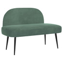vidaXL Kárpitozott pad háttámlával tengerzöld 110 x 60 x 76 cm Bársony