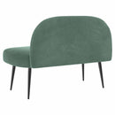 vidaXL Kárpitozott pad háttámlával tengerzöld 110 x 60 x 76 cm Bársony