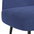 vidaXL Kárpitozott pad háttámlával Rendőrségi kék 110 x 60 x 76 cm