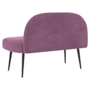 vidaXL Kárpitozott pad háttámlával Lila 110 x 60 x 76 cm Bársony