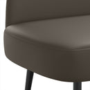 vidaXL Kárpitozott pad háttámlával Szürke 110 x 60 x 76 cm Műbőr