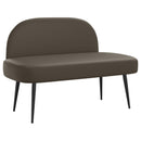 vidaXL Kárpitozott pad háttámlával Szürke 110 x 60 x 76 cm Műbőr