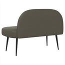 vidaXL Kárpitozott pad háttámlával Szürke 110 x 60 x 76 cm Műbőr